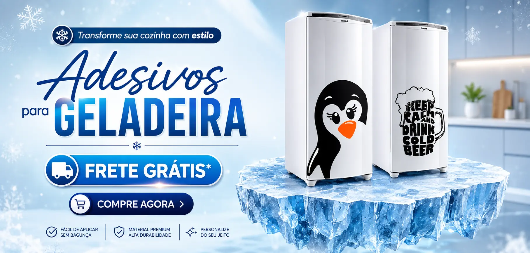 Adesivos para Geladeira Lindos