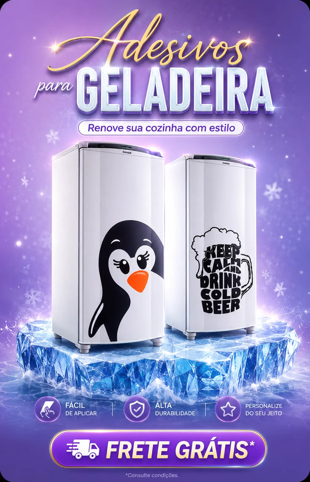Adesivos para Geladeira Lindos
